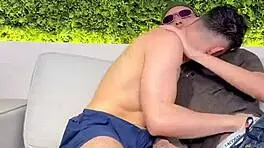 He licked my ass so wet! Then shoved his thick cock in my holes!