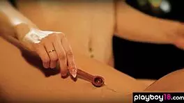 petite czech lesbian kayla gives special treatment to her gf