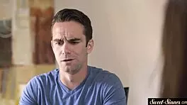 stepsister gets doggystyled and sprayed in taboo storyline