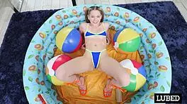 becky summer gets her twat oiled and cummed on