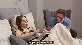 Boldly Choosing Sex Over Literature With Moaning And Slaps. Intense creampie follows.