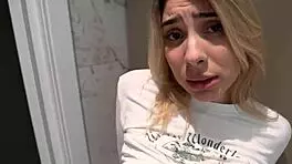 step sister gets fucked while stuck inside washing machine - creampie 😱