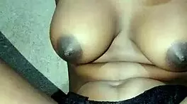African petite black girl shows off her small tits in best porn scenes