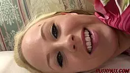 Young Blonde Hailey Feels Intense Emotions During Oiled Ass Worship And Doggy Pussy Fucking