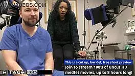 freshman gets mandatory hitachi orgasm from doctor-tampa - yasmine woods