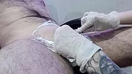 nurse shaves patients groin and ends with happy ending
