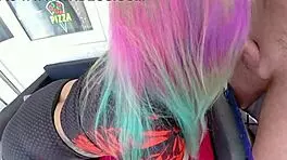 Horny Goth Stepsister With Sexy Makeup Made Deep Throat And Titjob