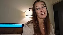 Sexy asian step-mom christy love catches you watching porn in pov