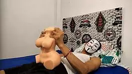 Does my big cock orgasm with this sex doll?
