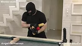 ANAL DESTRUCTION OF A ROBBER BY YOUNG BIMBO GIRL!