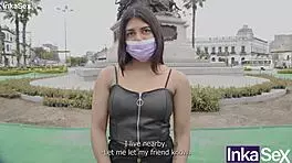 venezolana sumisa de 18 a�os recibe su primera perforada anal en las calles de lima