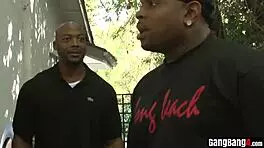 naive tiny 18+ titted blonde teen 18+ interracial gangbanged in double penetration