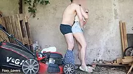 I fucked the gardener in the garage.