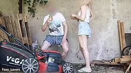 I fucked the gardener in the garage.