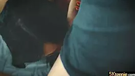 I put petite marceline moreno in all positions for my big dick, she deepthroats and orgasms