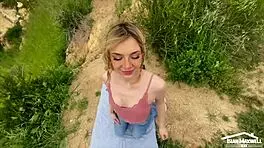 teen fucks big black cock in public