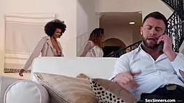 maybe i can watch you two licking that petite brunette's pussy while she masturbates with big tits