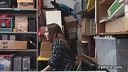 big tit teen busted stealing and fucked