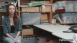 big tit teen busted stealing and fucked