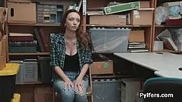 big tit teen busted stealing and fucked