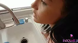 Horny lesbian babe Eden Sin seduces sexy plumber Jenna Foxx 😏