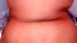 Chubby teen sucks dick, then gets fucked hard from behind