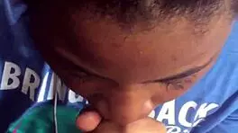 Teen Ebony Sucks Cock In The Rain