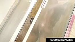 Black bull fucks cute ashley sin's hairy pussy hard