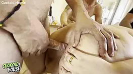 I double fucked the bride as my cuckold husband watched.