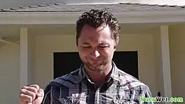 sexy brunette masseuse brad sterling xxlayna marie delivers naked nuru massage with wet pussy