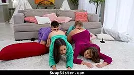 both the stepsisters love riding one anothers step brothers