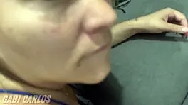 i sucked huge tits and got cum in my mouth with my girlfriend