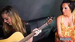 skinny cute blonde madelyn and brunette sofia finger fuck each others twat