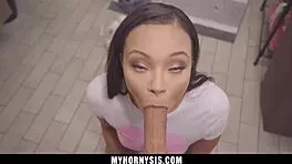 Stroking inside sweet snatch!