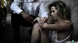 Homeless teen cleaned and roughly fucked by a perv stranger