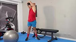 I scream as the big ass Colombian fucks her personal trainer wildly!