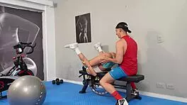 I scream as the big ass Colombian fucks her personal trainer wildly!