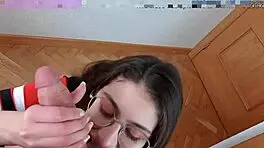 please cum on my braces, dirty talking teen blowjob shanaxnow