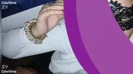 Young woman lets cum on face