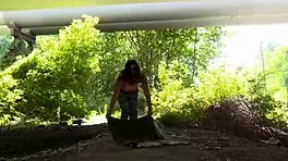 Turkish-german big natural tits outdoor sex