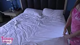 Nadia Noja receives load in intimate encounter