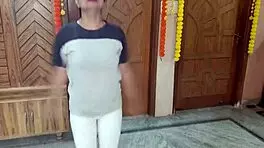 teen tricked into getting naked for personal trainer and sucking his cock morning yoga class with sexy student