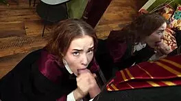 sucking off the headmaster for a better grade