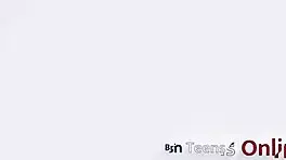 Hot British College Student Sucks Anonymous Cock At The Milking Table