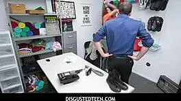 Disgustedteen 18+ - Hot Teen Shoplifter Scarlett Mae Fucked By Pervy Loss Prevention Officer