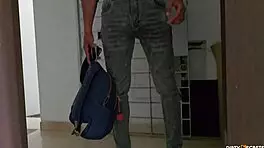 I See How My Employee Fucks My Maid I Masturbate And Then We Fuck In Threesome When I Surprise Them In The Room