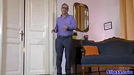 the spex british teen 18+ GETS a FACIAL from the old man