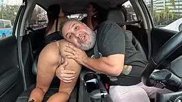 Interracial Street Car Orgy