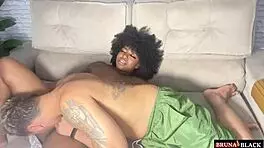 Teen brunette suggests better activity than watching movie with big cock