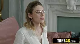 Ugly Nerd Gets Passionate Rimjob From Stunning Russian Co-Ed